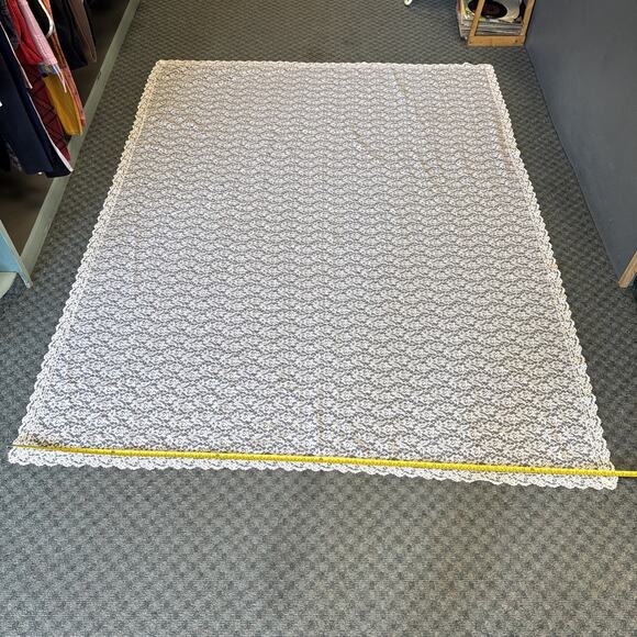 Shabby Chic Table Cloth 69x91 Cottagecore Floral Sheer Romantic French Country - Picture 3 of 6